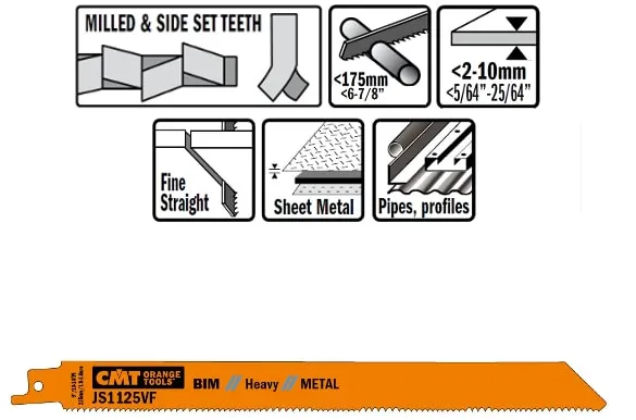 Bajonettblad 225mm BIM Heavy