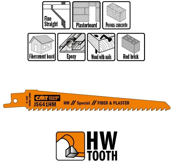 CMT Bajonettsagblad 150mm HM Spec