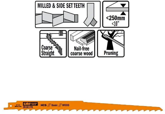 Tigersagblad 300mm HCS Basic