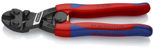 Knipex KNIPEX CoBolt® Kompakt boltekutter svart atramentert, med slanke flerkomponent-håndtak 200 mm