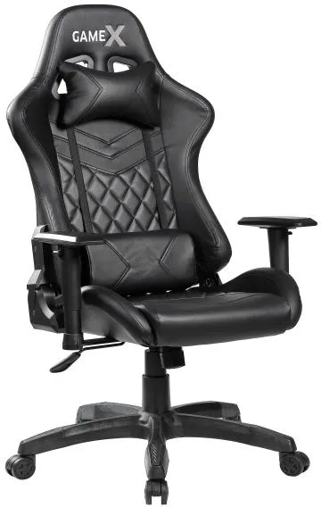 GameX GameX Lopez kunstlær sort 70x65x134cm