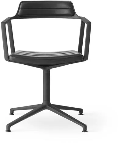 Vipp 452 Drejestol Sort Lær