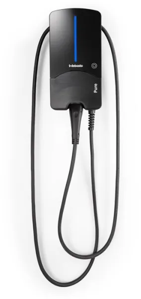 Webasto Pure Ladeboks 11 kW Type 2 Black Edition med 4.5 mtr. kabel - Integreret RCD-DD likestrøms beskyttelsesrelé