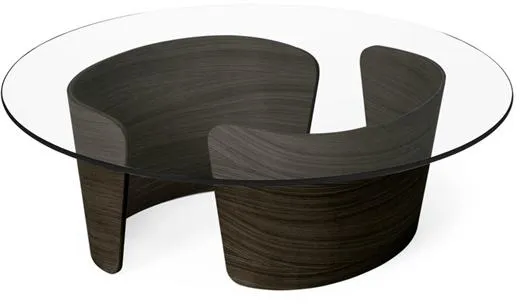 Sibast Furniture No 7 Lounge Salongbord Ø90 Lav Mørk Oljet Eik/Glass