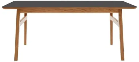 Magnus Olesen Freya salongbord Massiv Lakkert Eik/Linoleum Svart 4023 Forbo L 120 x B 60 x H 50