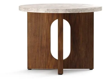 Audo Androgyne Rundt Salongbord Valnøtt / Kunis Breccia