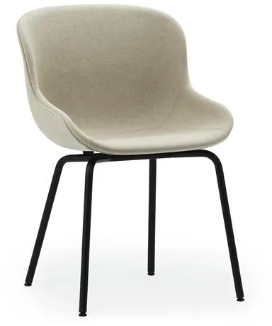 Normann Copenhagen Hyg Spisestuestol Polstret Svart Stål/Main Line Flax MLF20