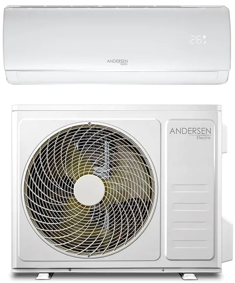 Andersen Electric AE 18000 luft/luft varmepumpe med WiFi, 6 kW, 5-135 m², hvit